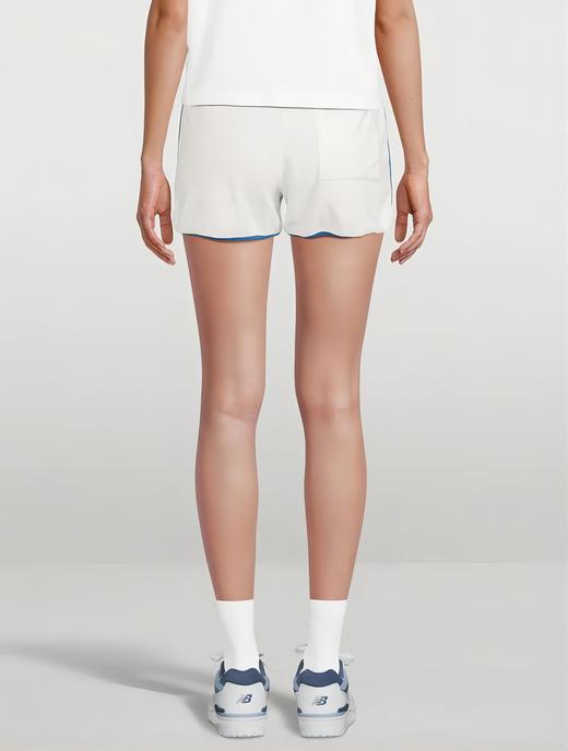 Sporty & Rich - Prince Sporty Terry Shorts - White/Lapis - 短裤 - 白/青石蓝色 商品图2