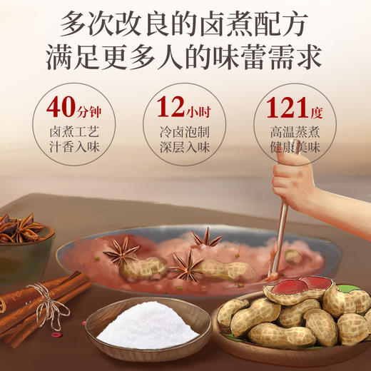 老街口 卤汁花生 250g/袋 商品图5