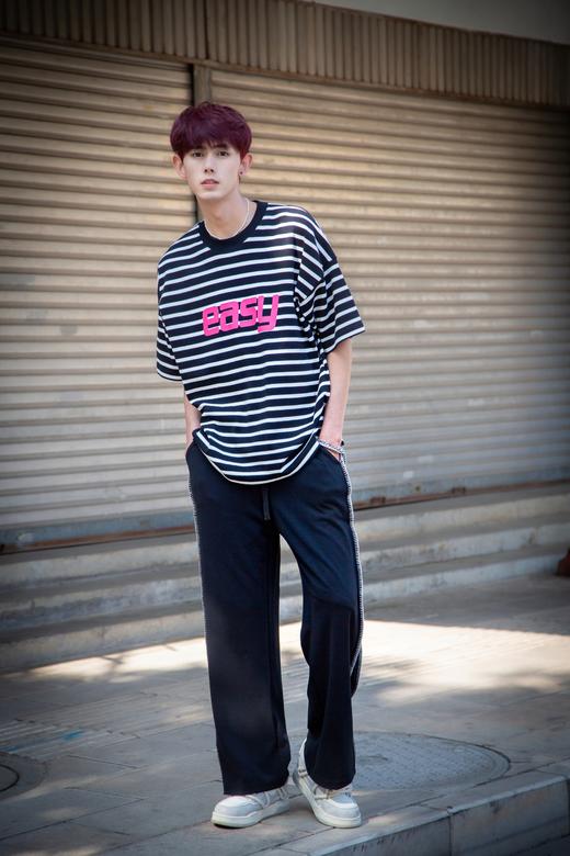 W416312093条纹短袖T恤 商品图4