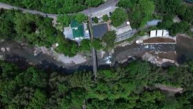 【青城山#222号院】5房温泉私汤民宿，可单房预定，青城后山景区旁、临溪靠山、玩水、河谷秋千、地暖、下午茶xcx