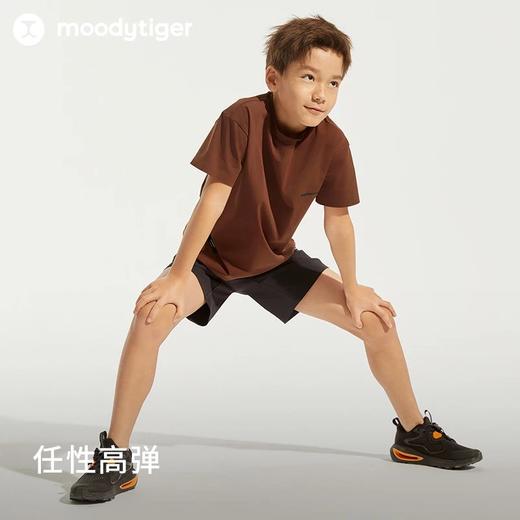【24年夏新品】moodytiger男童运动短裤24夏季新款弹力透气百搭修身户外裤42111607 商品图2