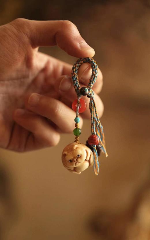 吾皇猫°鹿角根付挂件 商品图1