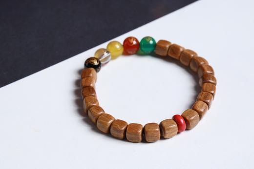 LT0021°路路皆顺·绿檀·五路财神手串 商品图2