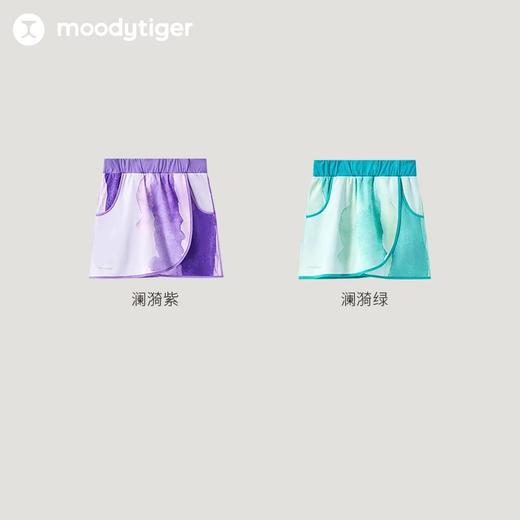 【24年夏新品】moodytiger女童24夏季新款运动短裙舒适百搭透气直筒半身裙裤42211807 商品图4