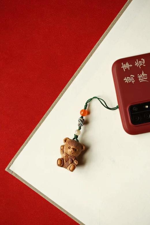 Hello小熊°老山檀香精致挂件 商品图2
