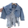 【清新小碎花女童洋气套装】宝宝2024春装新款儿童时髦牛仔外套连衣裙春秋二件套 商品缩略图4