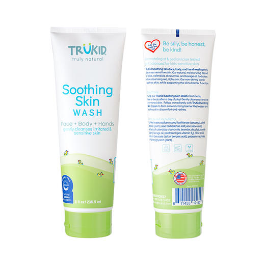 【洁面沐浴二合一】TruKid 湿疹舒缓保湿润肤洁面沐浴露 236ml 商品图4