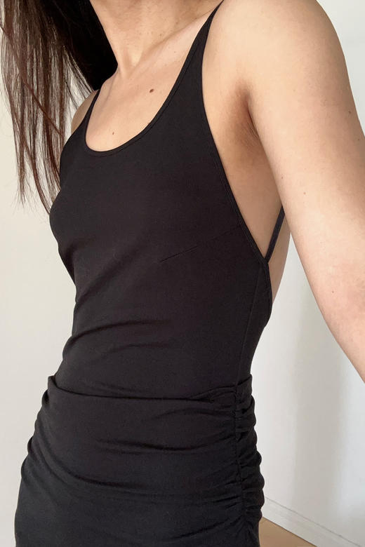 HOSIKARI｜HO24SS06 露背针织吊带连衣裙 [ 黑BK / 棕BN / 白WT ] 商品图8