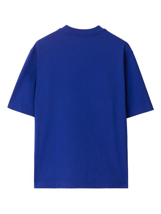 战马 2024夏新款 马术骑士贴布绣花小标 圆领短袖T恤 Z-11632 商品图5