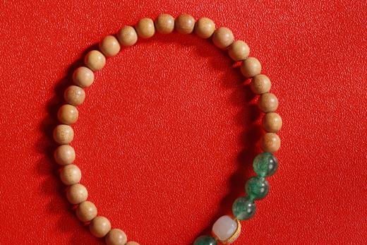 LSTX0197°印度老山檀香|绿草莓手链手串 商品图3