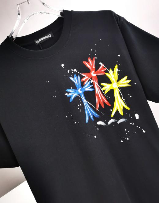 CH 2024夏新款 仿手绘满印涂鸦印花 圆领短袖T恤 Z-11633 商品图10