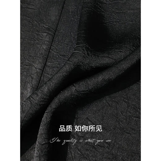 COCOBELLA奢感贡针假两件肌理缎面西装女春夏通勤外套SI0006-2 商品图4