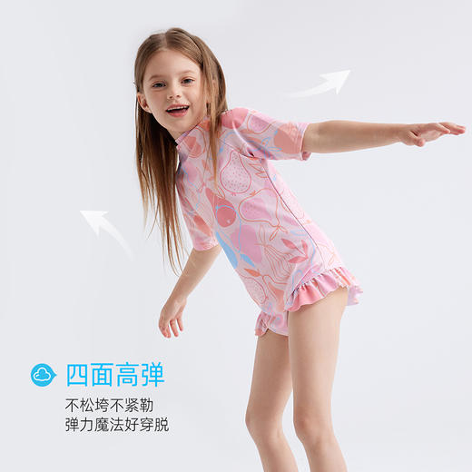 fx-【炕氯科技 凉感防晒 UPF50+】儿童趣味印花防晒泳衣 PXTZ2404 商品图3