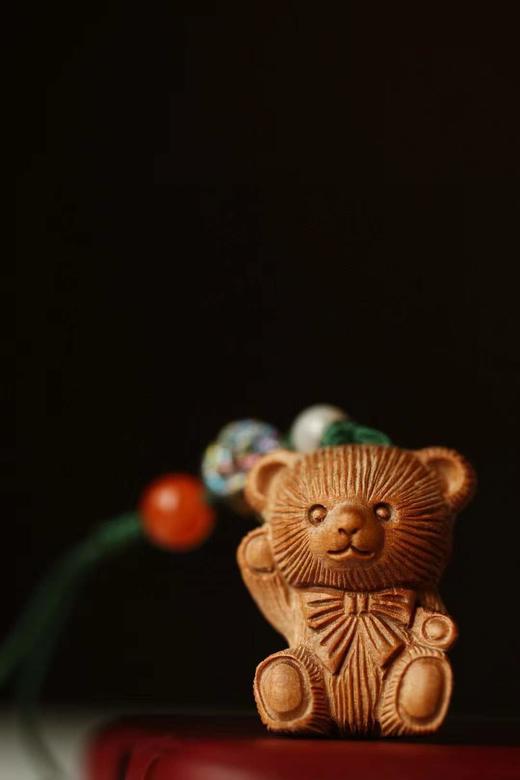 Hello小熊°老山檀香精致挂件 商品图3