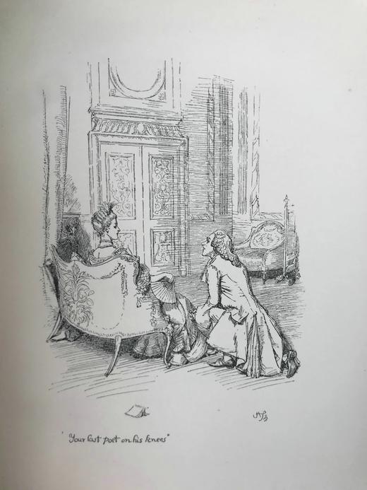 1895年 奥斯丁·多布森《罗西娜的故事与其他诗歌》 休·汤姆森50幅精美插图 漆布面精装32开 商品图13