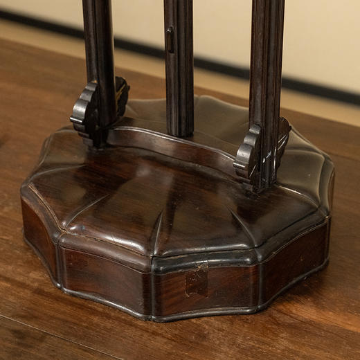 清 紫檀升降式灯台 商品图2