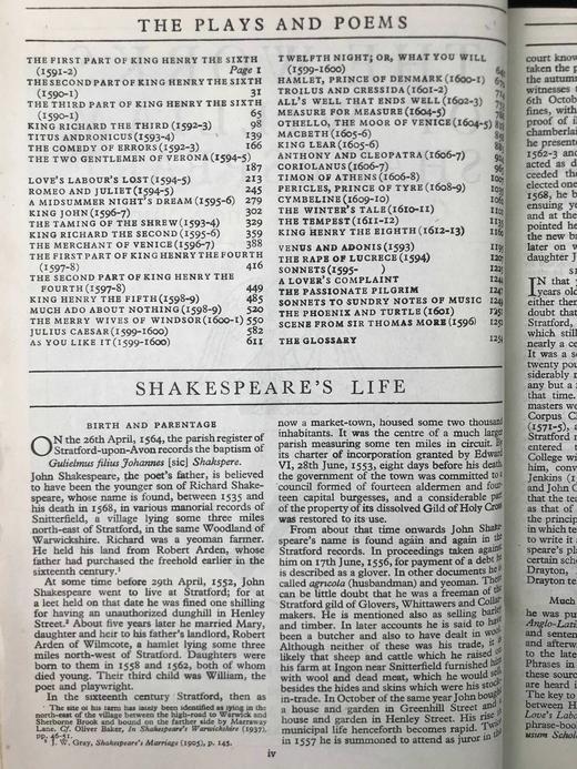 1947年 莎士比亚作品集 1幅肖像插图 真皮精装16开 商品图5