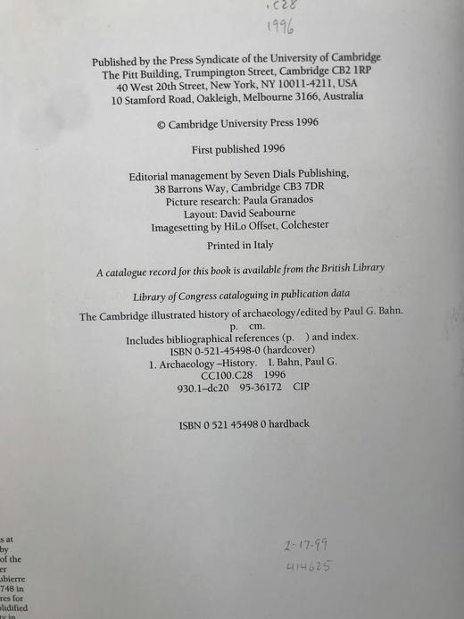 剑桥考古学图史（1996） 200余幅插图 精装大16开 商品图4