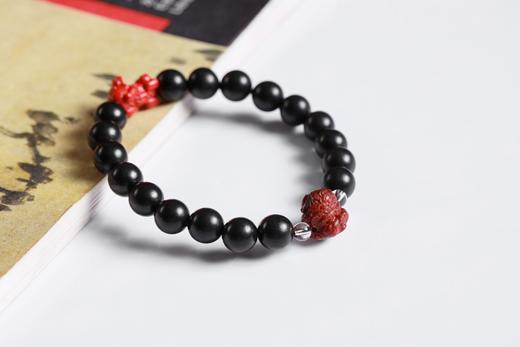 ZGT0127°财到|紫光檀黄财神手串 商品图3