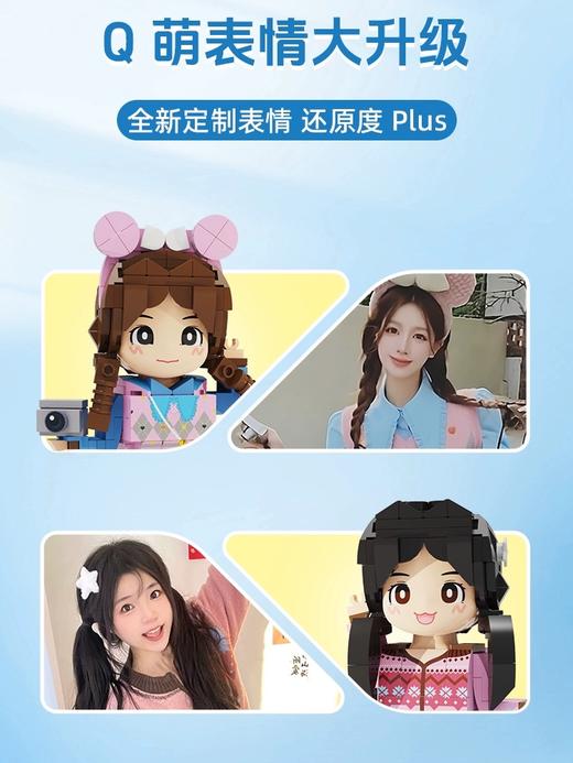 【岁岁礼】方仔照相馆照片积木乐高定制人像手工diy生日520情人节礼物女生 商品图2