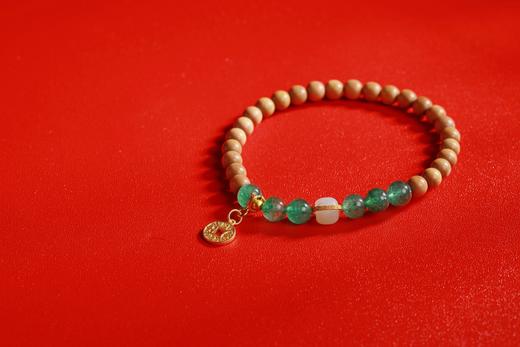 LSTX0197°印度老山檀香|绿草莓手链手串 商品图1