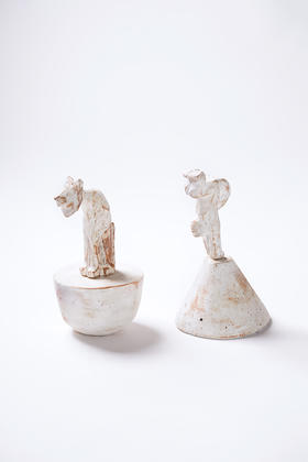 石原稔久44雕刻｜猿和狮子