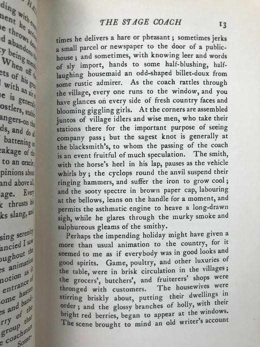 约20世纪早期 华盛顿·欧文《布雷斯布里奇山庄的圣诞节》 C.E.布洛克15幅彩色插图 漆布精装32开 商品图12