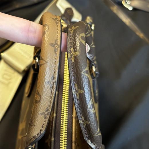 驴家手提包女2024夏季新款复古老花质感通勤百搭女士单肩斜挎包 商品图8