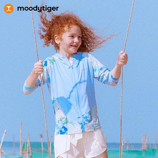 【24年夏新品】爆款moodytiger儿童冰皮衣户外运动户外透气冰感防晒22213901 商品图0