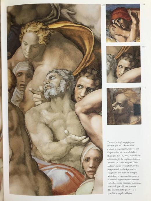 米开朗基罗《最后的审判》复原 154幅插图（150幅彩色） 精装大16开 商品图9