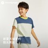 【24年夏新品】moodytiger男童撞色运动休闲圆领拼接短袖T恤42110104 商品缩略图1