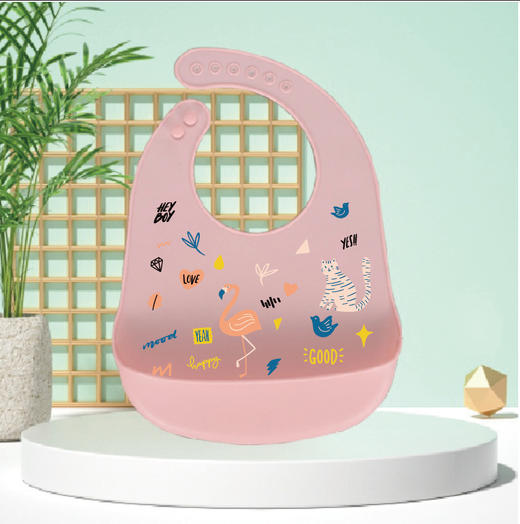 【60款可选！舒适佩戴不脏衣】跨境新款婴儿硅胶围兜防水宝宝吃饭兜儿童围嘴大号口水兜免洗饭兜 商品图12