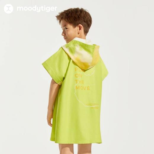 【24年夏新品】moodytiger儿童斗篷24夏新款时尚印花宽松冲浪外套42510402 商品图3