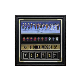 收藏系列 梅西 装饰纪念画 豪华版（非亲签）