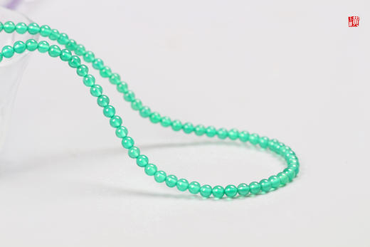 【云锦】绿玉髓珠串，珠径：4.3mm 商品图1