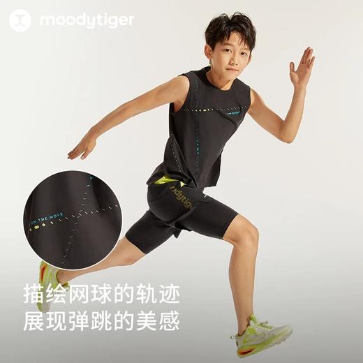 【24年夏新品】moodytiger24年夏新男童Orbit网球背心运动透气无袖运动背心42111102 商品图3