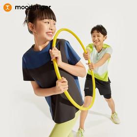 moodytiger24年夏新男童运动休闲户外无缝冰皮T恤【H】
