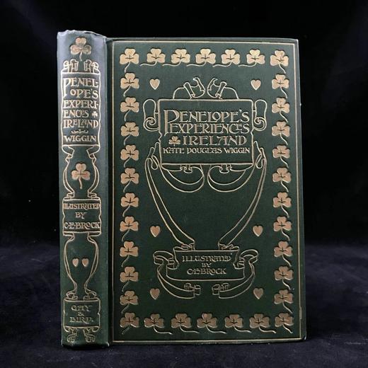 1902年 凯特·道格拉斯·威金《佩内洛普的爱尔兰经历》  C.E.布洛克数十幅插图 漆布精装32开 商品图0