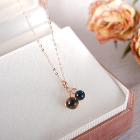 子佩集S925银【暮霞唱晚】套链项链【D829】纯银镀金琥珀蓝珀2404