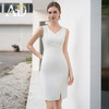 AD白色职业连衣裙女时尚简约西装搭配背心裙子夏季新款V领无袖裙 商品缩略图1