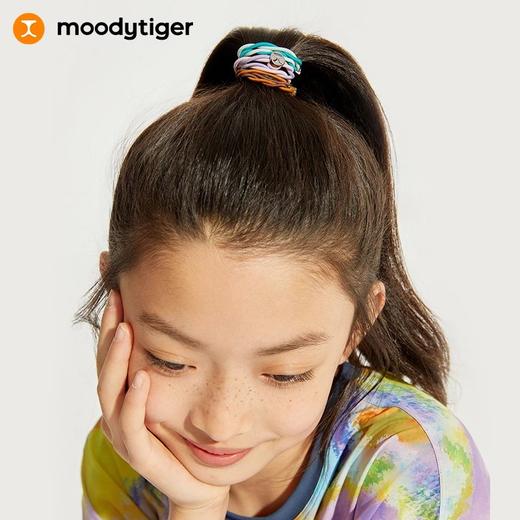 【24年夏新品】moodytiger儿童发带组合装女童新款撞色学生弹力皮筋发绳头饰42534402 商品图0