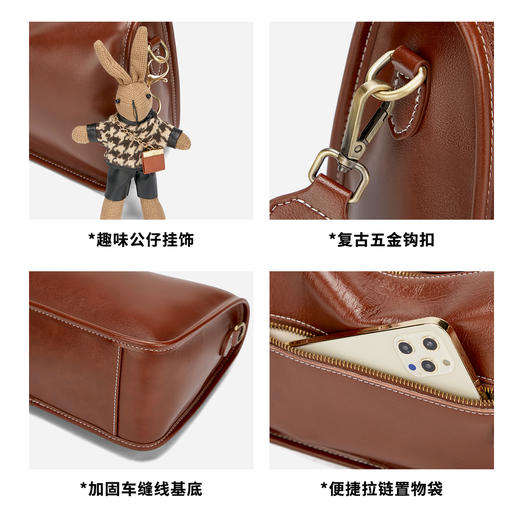 星期六高级质感百搭腋下斜跨包SS3521A417 商品图5