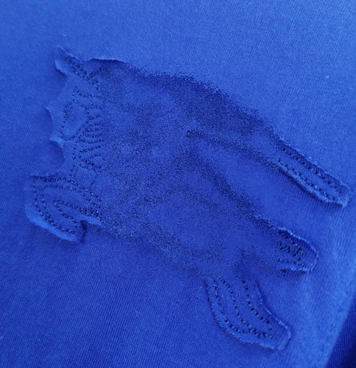 战马 2024夏新款 马术骑士贴布绣花小标 圆领短袖T恤 Z-11632 商品图13