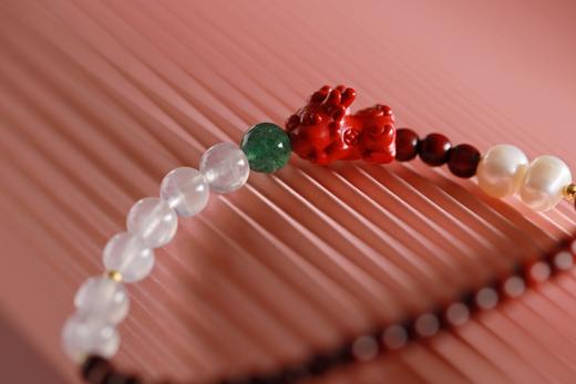 XYZT0528°月光|小叶紫檀水晶手链手串 商品图3