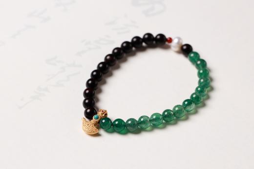 XYZT0513°绿洲|紫檀水晶手链手串 商品图0