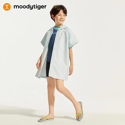 【24年夏新品】moodytiger儿童斗篷24夏新款时尚印花宽松冲浪外套42510402 商品图0