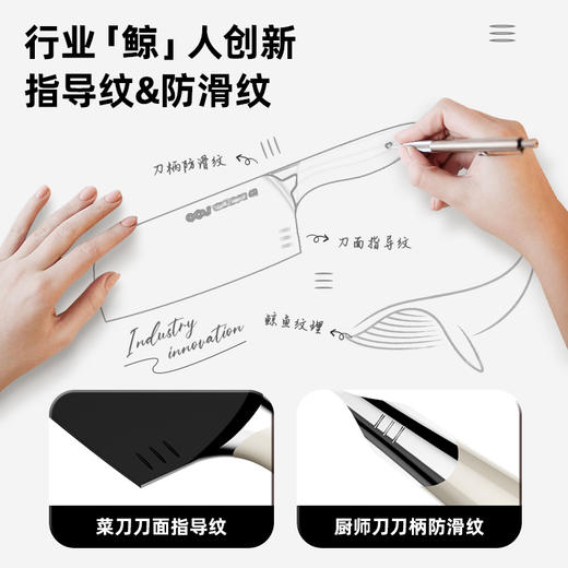 OOU 厨房刀具套装黑鲸7件套DJ0022B 商品图5