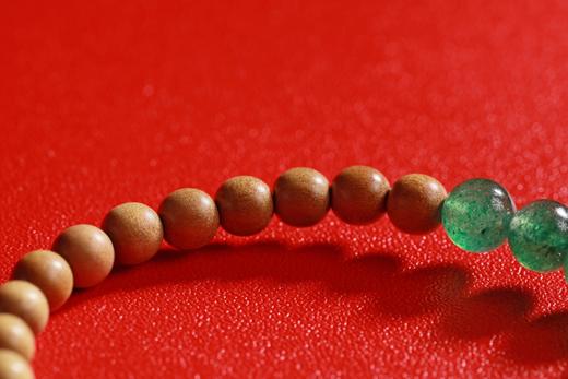 LSTX0197°印度老山檀香|绿草莓手链手串 商品图5