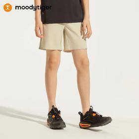 【24年夏新品】moodytiger男童运动短裤24夏季新款弹力透气百搭修身户外裤42111607