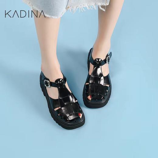【卡迪娜】 A3F  |    23夏季新款模子底(中跟)女鞋平跟凉鞋 商品图0